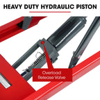 T-REX 300KG Hydraulic High Lift Double Scissor Trolley, 1.3M Max Platform Hgt, Heavy-Duty, for Material Handling
