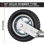 Alko 10-inch 623660XP3 Heavy-Duty Solid Tyre Jockey Wheel