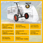 Kartrite 3-Wheel Adjustable Trailer Dolly Heavy Duty Caravan Mover 1000 lbs Tongue Capacity Durable Transport Solution