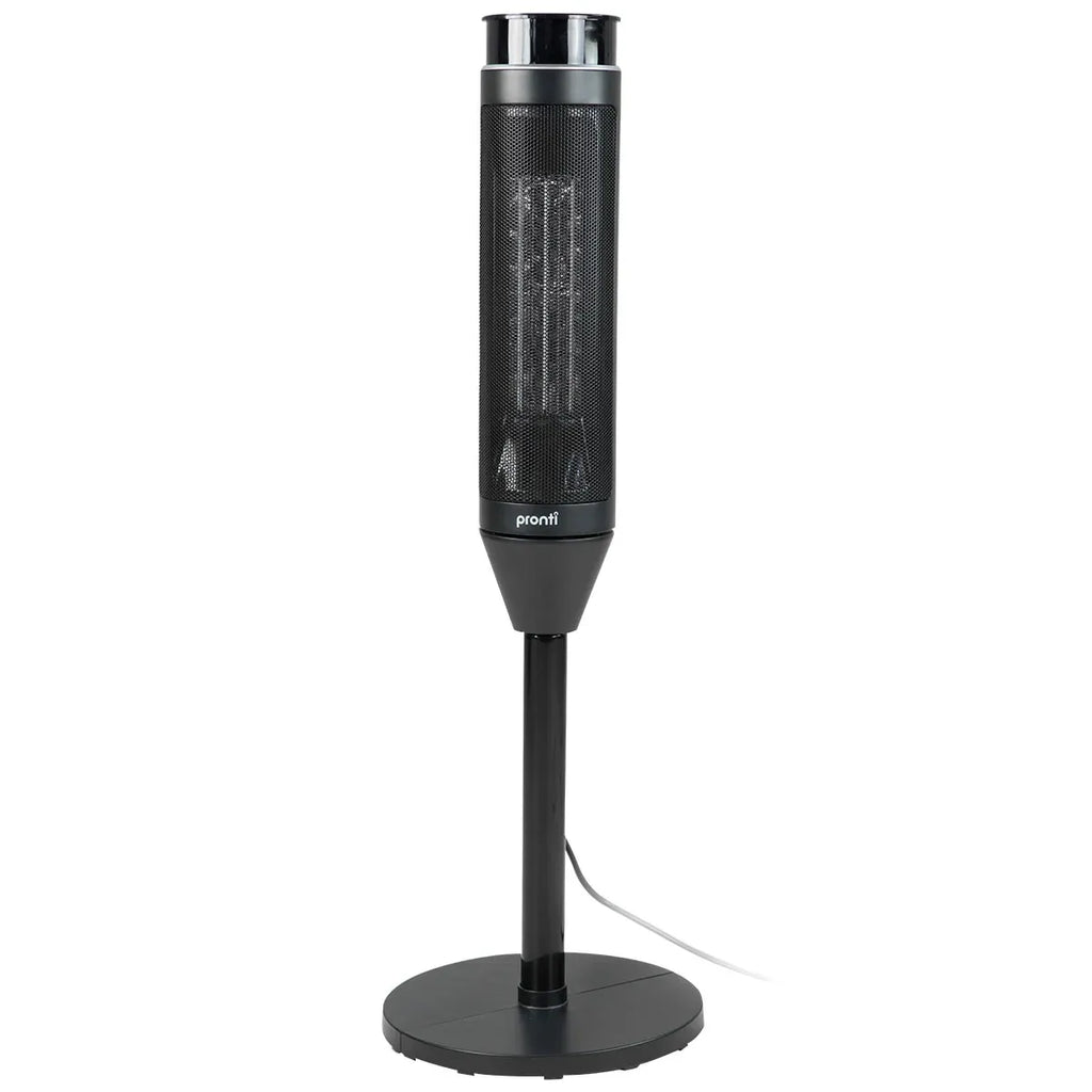 Pronti 2000W Oscillating Ceramic Tower Heater Portable Electric Space Heater with Remote Control & Thermostat - Black