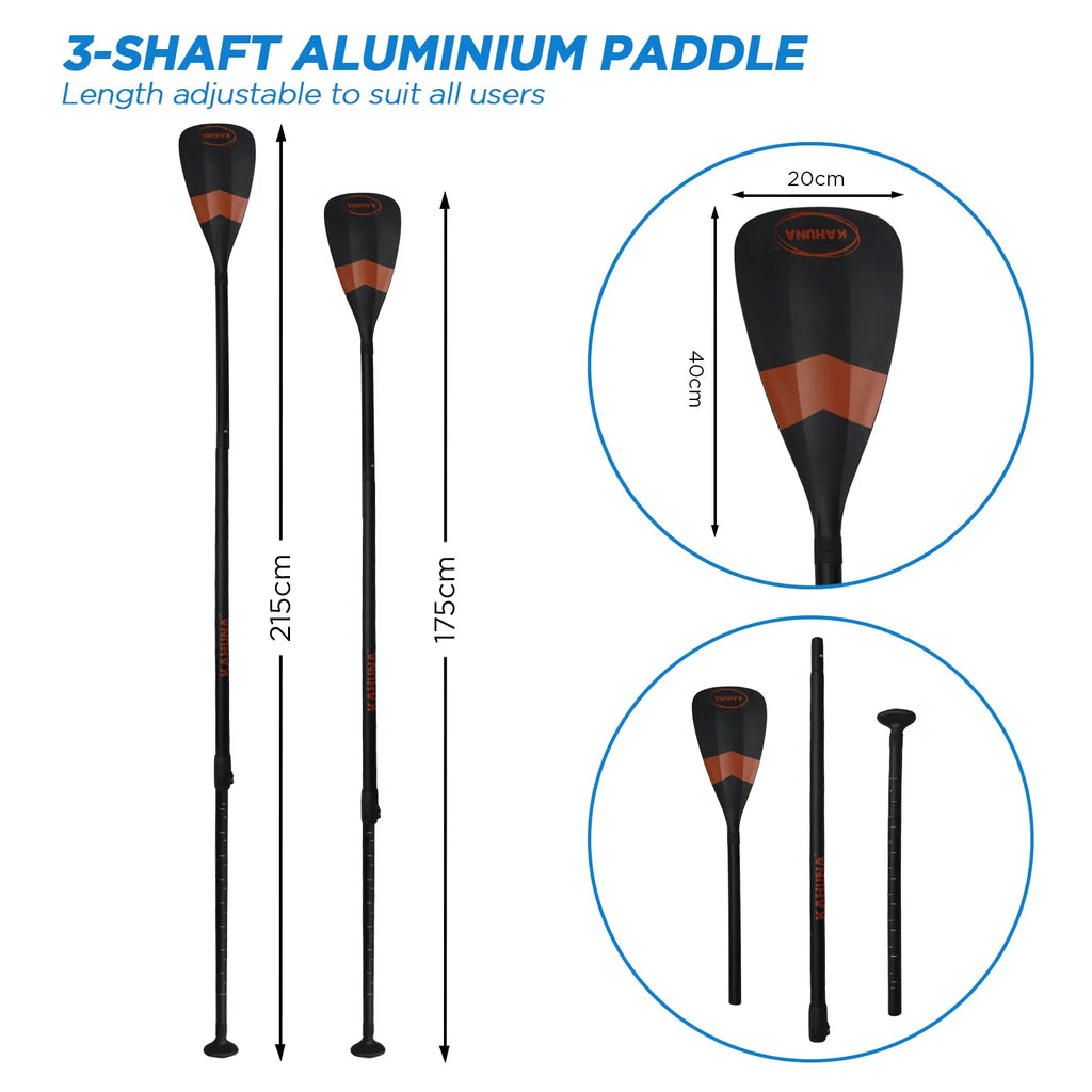 Kahuna Hana 10FT Inflatable Stand Up Paddle Board Set - Non-Slip iSUP Paddleboard with Backpack Paddle Pump Leash