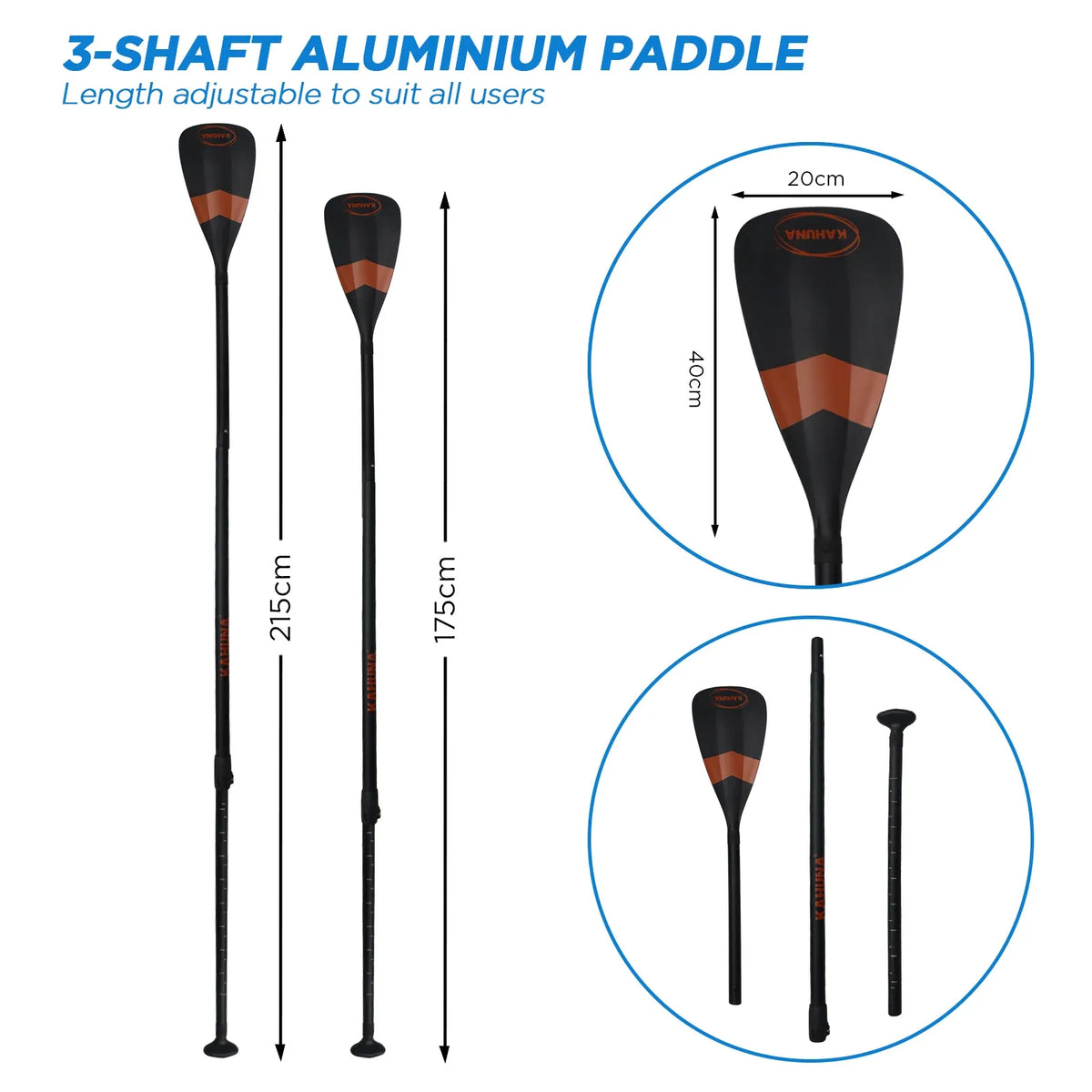Kahuna Hana 10FT Inflatable Stand Up Paddle Board Set - Non-Slip iSUP Paddleboard with Backpack Paddle Pump Leash