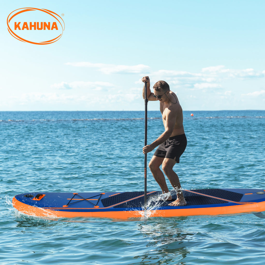 Kahuna Kai 10.6ft Inflatable Stand Up Paddle Board Set All-Around iSUP with Adjustable Paddle Pump Backpack Leash