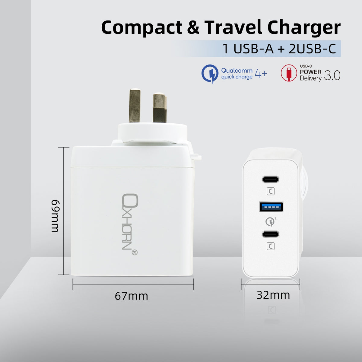 Oxhorn  Type C GaN Charger 100w