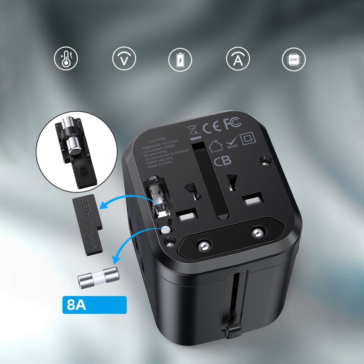 CHOETECH PD5008 30W Fast Universal GaN Travel Charger