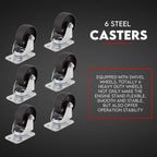 2 Ton Hydraulic Engine Crane Folding Hoist Stand Mobile Lifter Workshop Lift