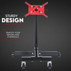 Engine Stand H Frame 450kg 1000lb Industrial Workshop Cars Auto Motor 4 Wheels