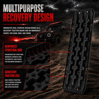 2x 10 Ton 4WD Car Recovery Tracks Sand Mud Snow Traction Boards Off-Road Device Mat