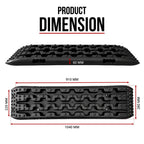 2x 10 Ton 4WD Car Recovery Tracks Sand Mud Snow Traction Boards Off-Road Device Mat