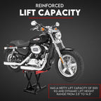 500kg Motorcycle Lift Scissor Jack Work Stand Motorbike Heavy Duty Bike