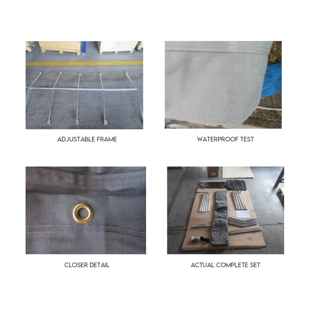 Box Cage Trailer Cover Canvas Tarp for 7x4 600mm High Cage Premium Quality 2 ft