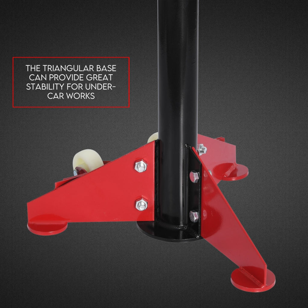 Under Hoist Stand 1650lbs 3/4Ton Movable Pole Jack Heavy Duty Support Car Lift