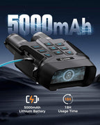 CIGMAN 4K Night Vision Binoculars, 3.99" Large HD Display, 58MP Night Photos, 5000mAh Battery, IP65 Waterproof, 5X Zoom, 32GB Card Included