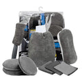 Car Cleaning Sponge Towel Brushe Set 9Pcs Car Wash Kits Cleaning Tools Set
