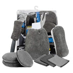 Car Cleaning Sponge Towel Brushe Set 9Pcs Car Wash Kits Cleaning Tools Set