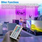 Waterproof 12V RGB 5M 3528 300 LED Strips Lights 44 Keys Controller