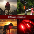 2X Ultra Bright Usb Rechargeable Bicycle Taillight 4Modes Usb Rear Bike Led Lamp