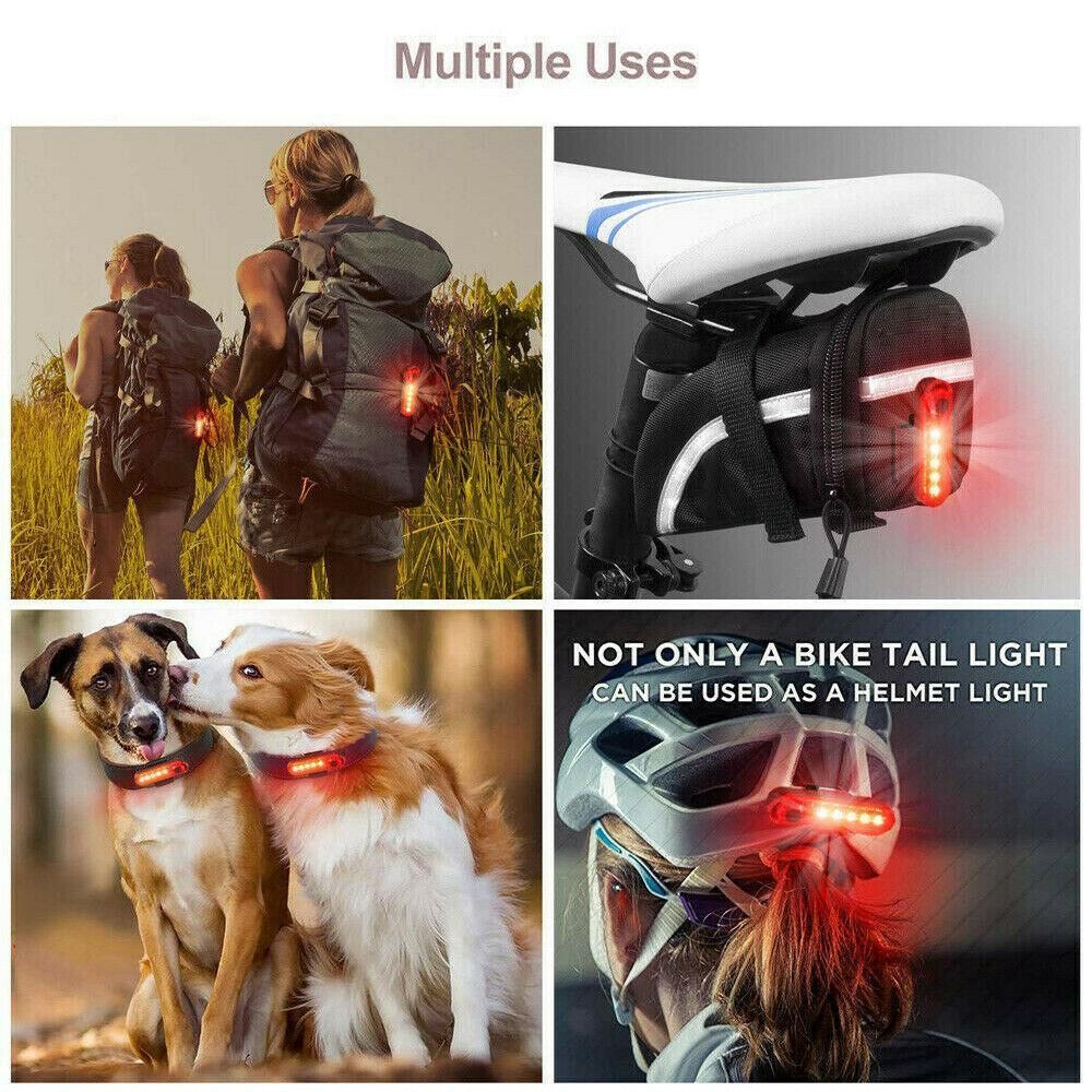 2X Ultra Bright Usb Rechargeable Bicycle Taillight 4Modes Usb Rear Bike Led Lamp