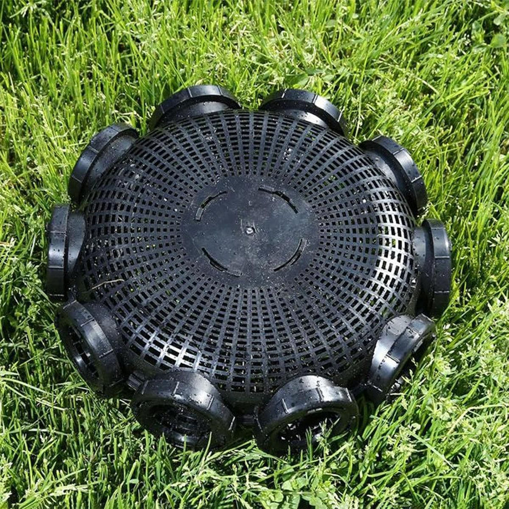 10Hole Eel Fishing Trap Cage Loach Fish Shrimp Net Folding Portable Catch Basket