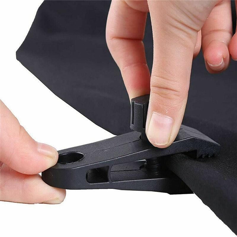 10Pcs Heavy-Duty Awning Tarp Tent Clips for Camping Survival
