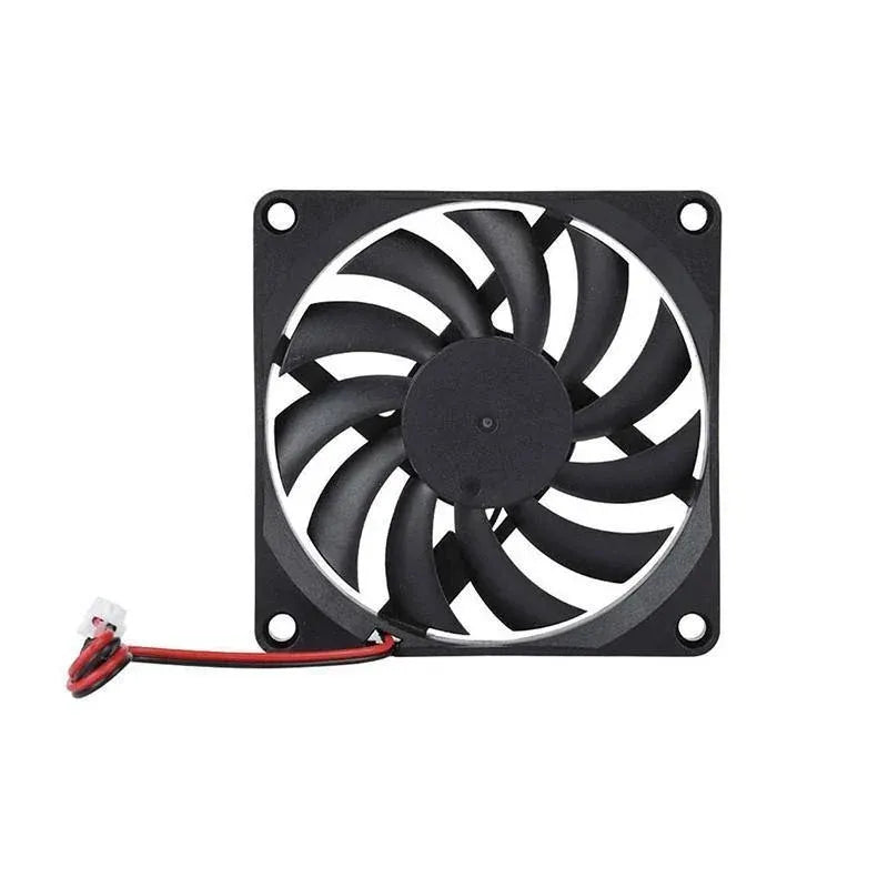 2Pcs 12V 8010 Dc Fan 2 Pin Brushless For Pc Computer Hydroponics Cooling Austock