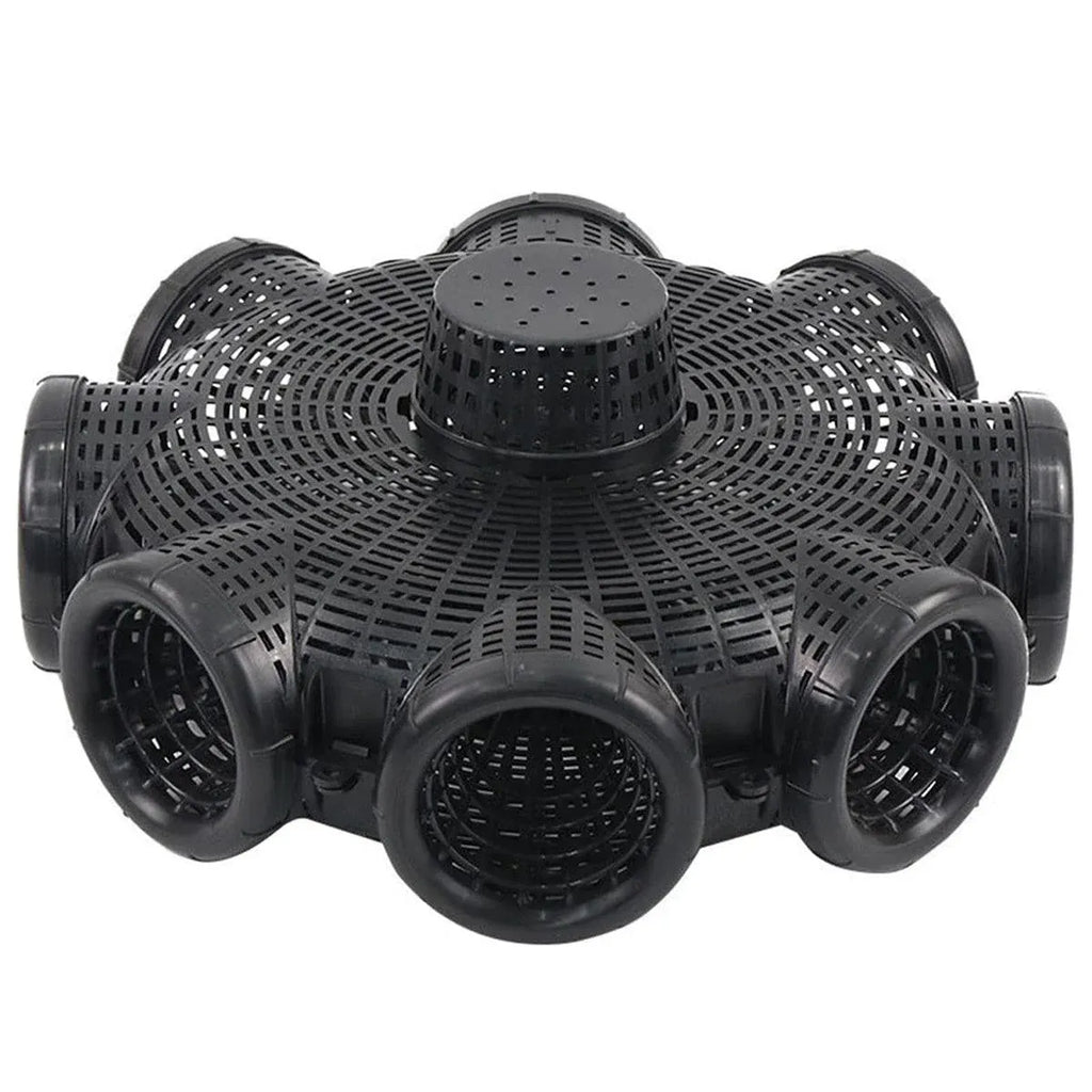 Eight Hole Eel Cage Ground Fish Trap Lobster Fishing Net Foldable Crab Catcher