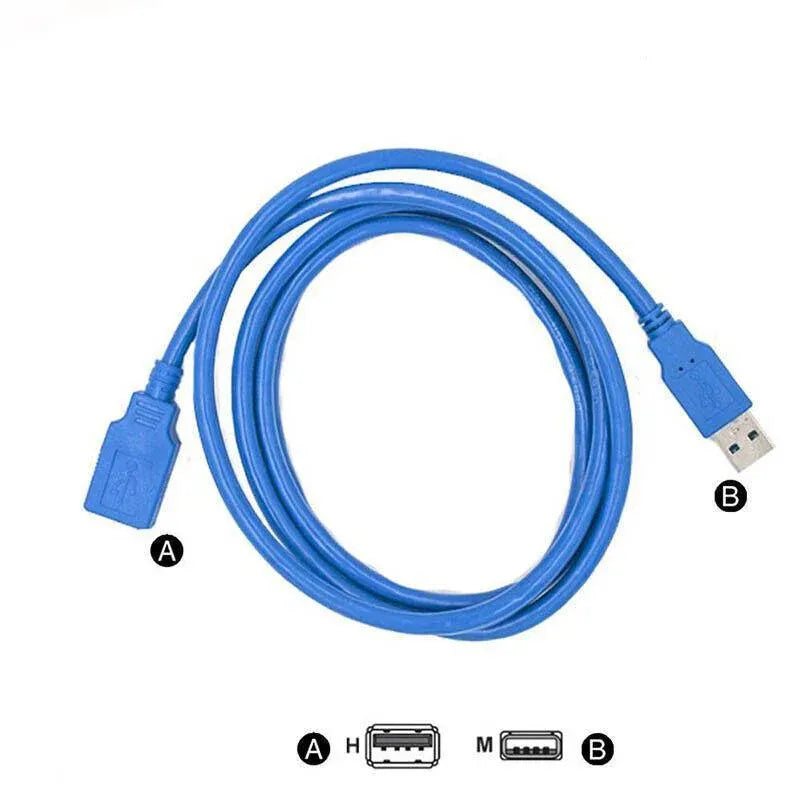 Super speed Usb 3.0 Male To Female Data Cable Extension Cord For Laptop Pc Camera - 1.5M