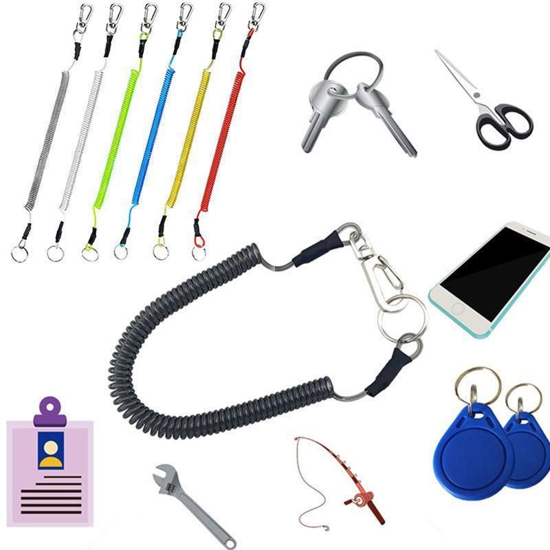 6X Fishing Lanyards Boating Ropes Kayak Secure Pliers Lip Grips Tackle Fish Tool - Multicoloured