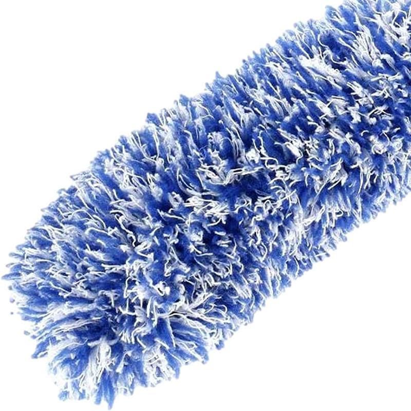 Car Wheel Cleaning Brush Tool Alloy Soft Bristle - Blue+White