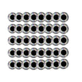 100PCS Fish Eyes 3D Holographic Lure Eyes Fly Tying Jigs Crafts Dolls - 100PCS / 5mm / Silver