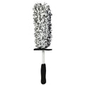 Car Wheel Cleaning Brush Tool Alloy Soft Bristle - Black+White