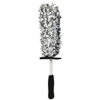 Car Wheel Cleaning Brush Tool Alloy Soft Bristle - Black+White