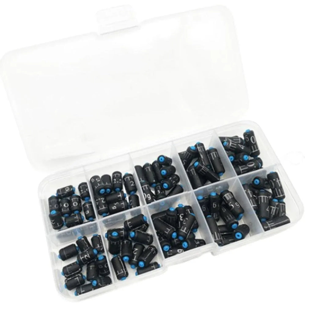 100pcs Graduated Soft Core Fishing Lead Sinkers Quick Drop Weights Tackle Set