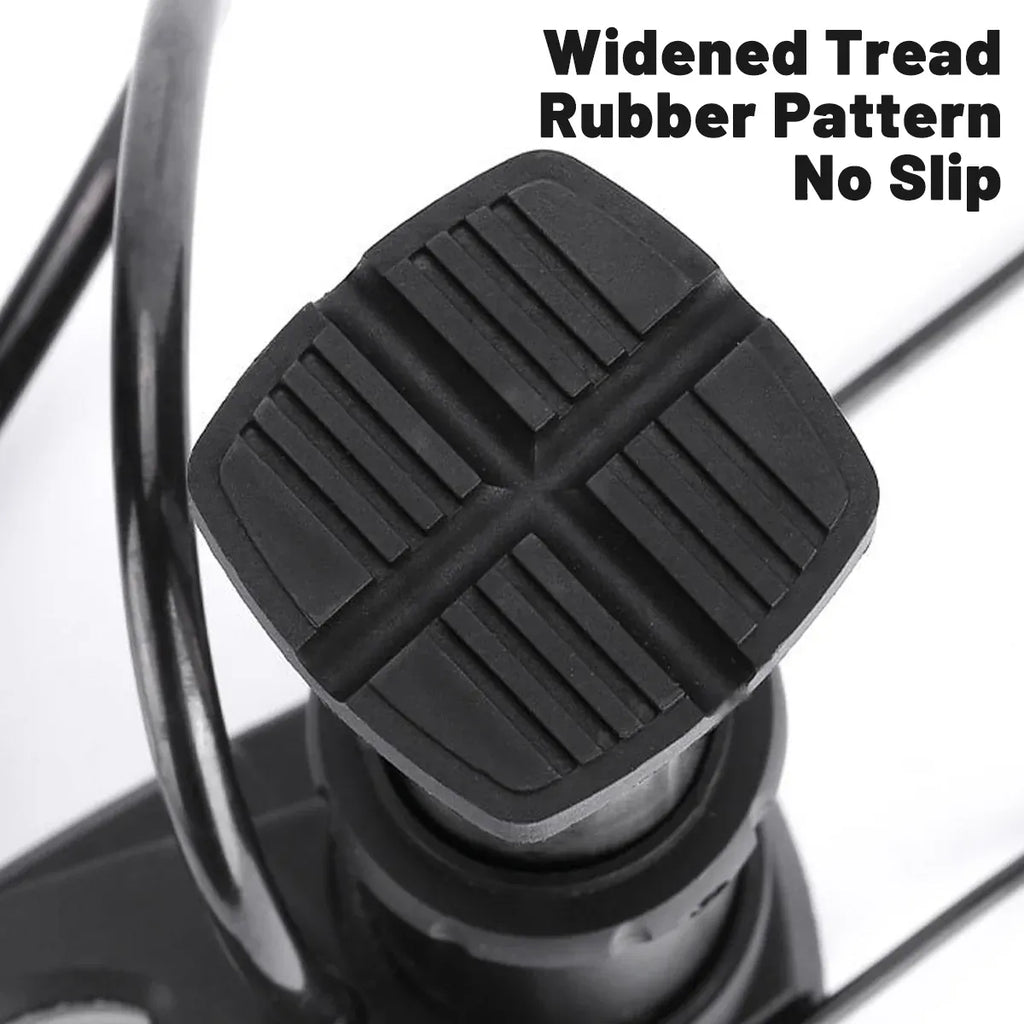 Foot Pedal Air Pump Mini Aluminium 160PSI Gauge Bike Motorcycle Car