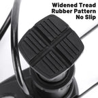 Foot Pedal Air Pump Mini Aluminium 160PSI Gauge Bike Motorcycle Car