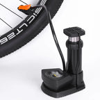 Foot Pedal Air Pump Mini Aluminium 160PSI Gauge Bike Motorcycle Car