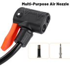 Foot Pedal Air Pump Mini Aluminium 160PSI Gauge Bike Motorcycle Car