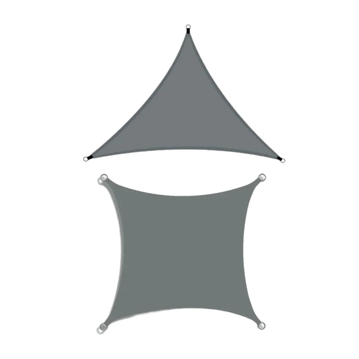 Waterproof Outdoor Shade Sail Garden Sun Canopy UV Protection Patio Awning Cloth - 4x4x4m Triangle
