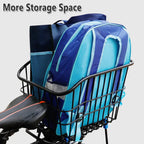Bike Rear Basket Bicycle Back Schoolbag Holder Rear Mounted Bike Storage Carrier