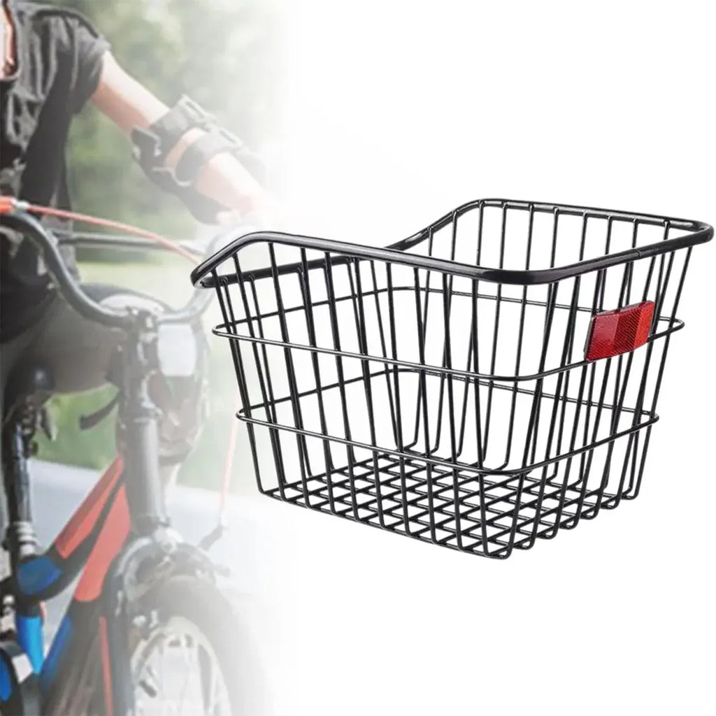 Bike Rear Basket Bicycle Back Schoolbag Holder Rear Mounted Bike Storage Carrier