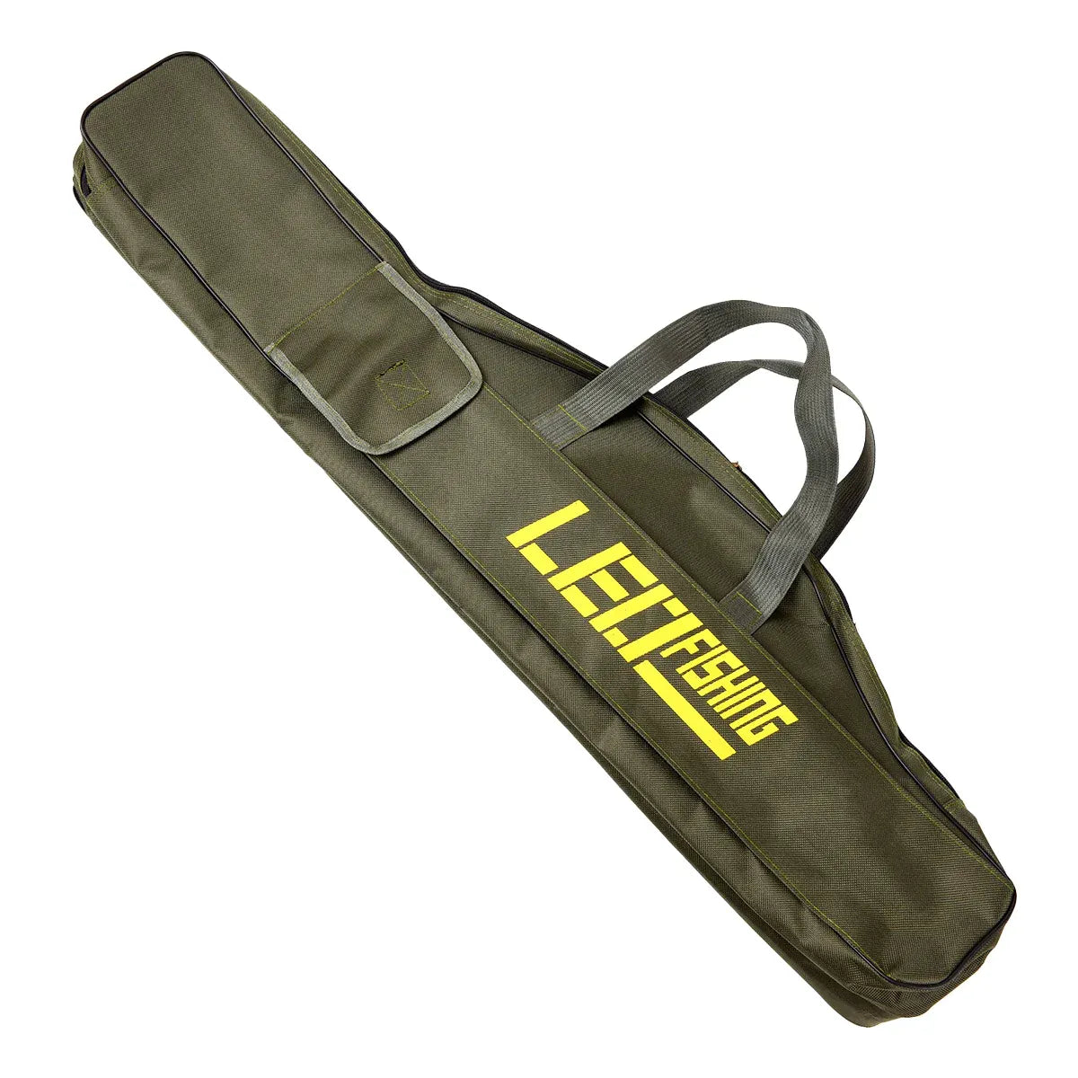 150cm Portable Foldable Fishing Rod Carrier Fish Pole Tools Storage Bag Case - Green