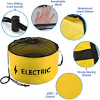 Hose Storage Bag Caravan Camping RV Cable Water Hose Electrical Cords Organizer - Yellow