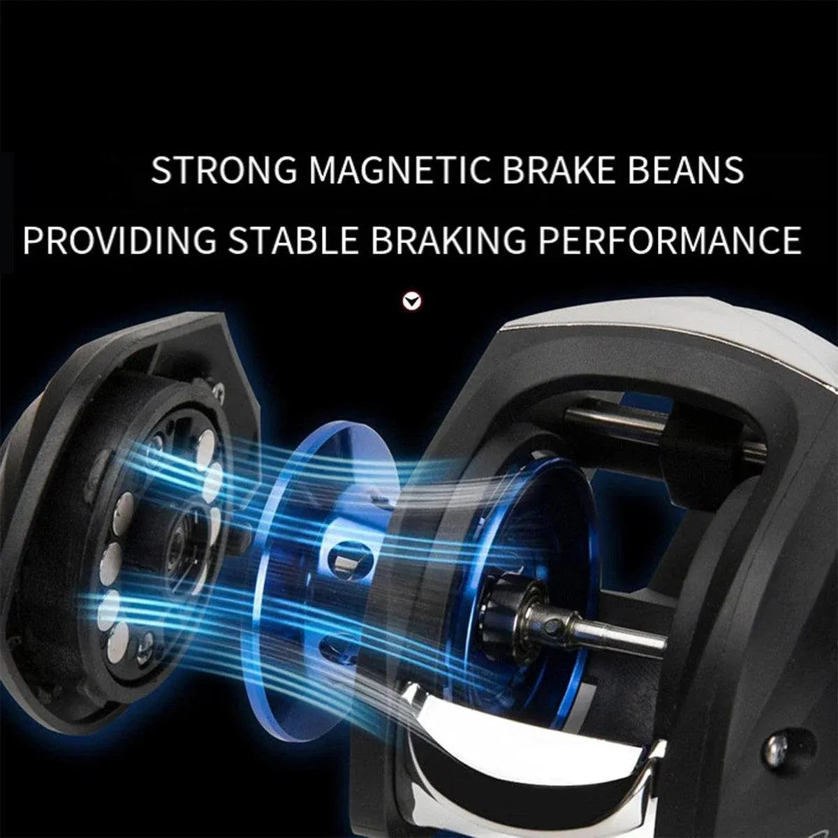 Fishing Reel Anti Frying Line Teardrop Swivel Disc Fishing Gear Spinning Reel - Left hand version