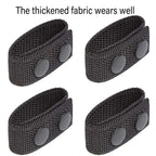 2PCS Outdoor Tactical Belt Loop Snap On Retainer Buckle Clip Holder Hiking Gear - Black