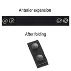 2PCS Outdoor Tactical Belt Loop Snap On Retainer Buckle Clip Holder Hiking Gear - Black