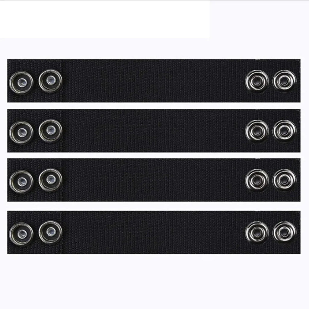 2PCS Outdoor Tactical Belt Loop Snap On Retainer Buckle Clip Holder Hiking Gear - Black