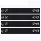 2PCS Outdoor Tactical Belt Loop Snap On Retainer Buckle Clip Holder Hiking Gear - Black