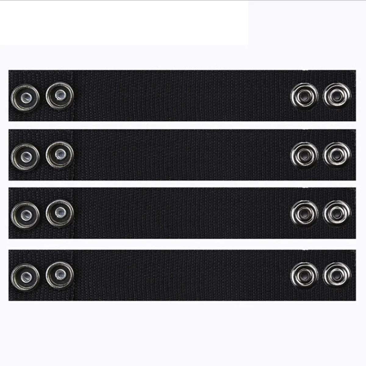 2PCS Outdoor Tactical Belt Loop Snap On Retainer Buckle Clip Holder Hiking Gear - Black