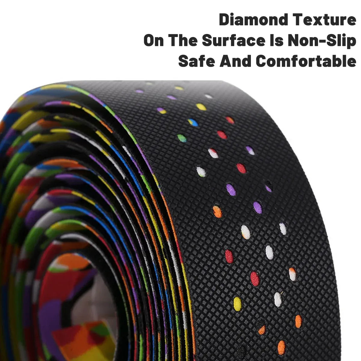Anti Slip Breathable Road Bike Handlebar Tape Sweat Absorbing Silicone PU EVA