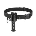Fishing Wading Belt Rod Holder Adjustable Wader Fishing Waist Belt Fly Fishing - Black